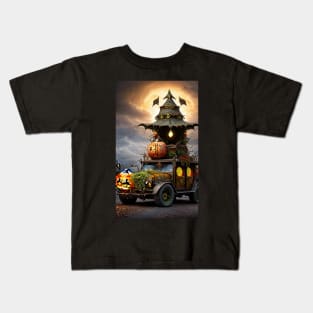Carriage of Curses: Halloween's Midnight Mover Kids T-Shirt